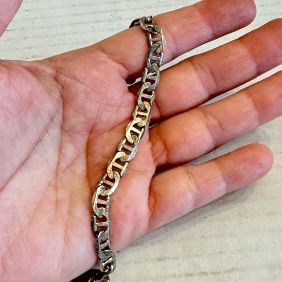 925 Sterling Silver Curb Cuban Bracelet - Picture 7 of 16